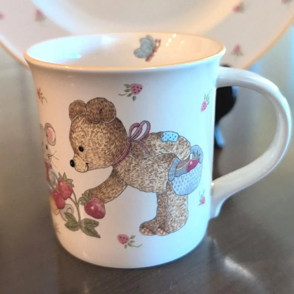 Mikassa Teddy Child's Plate and Cup Set Discontinued